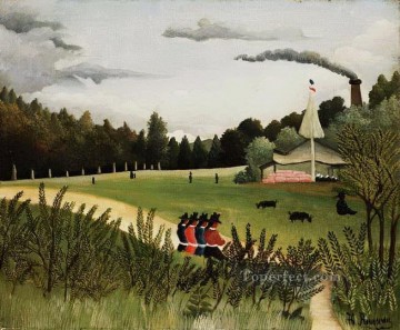 人物のある公園 アンリ・ルソー ポスト印象派 素朴原始主義 Oil Paintings
